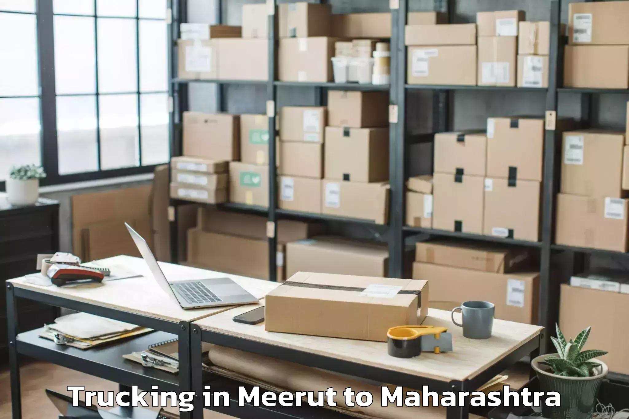 Easy Meerut to Karanja Trucking Booking